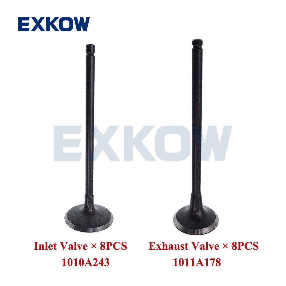 16X Inlet Exhaust Valve for Mitsubishi Outlander ASX Lancer 1011A178 1010A243