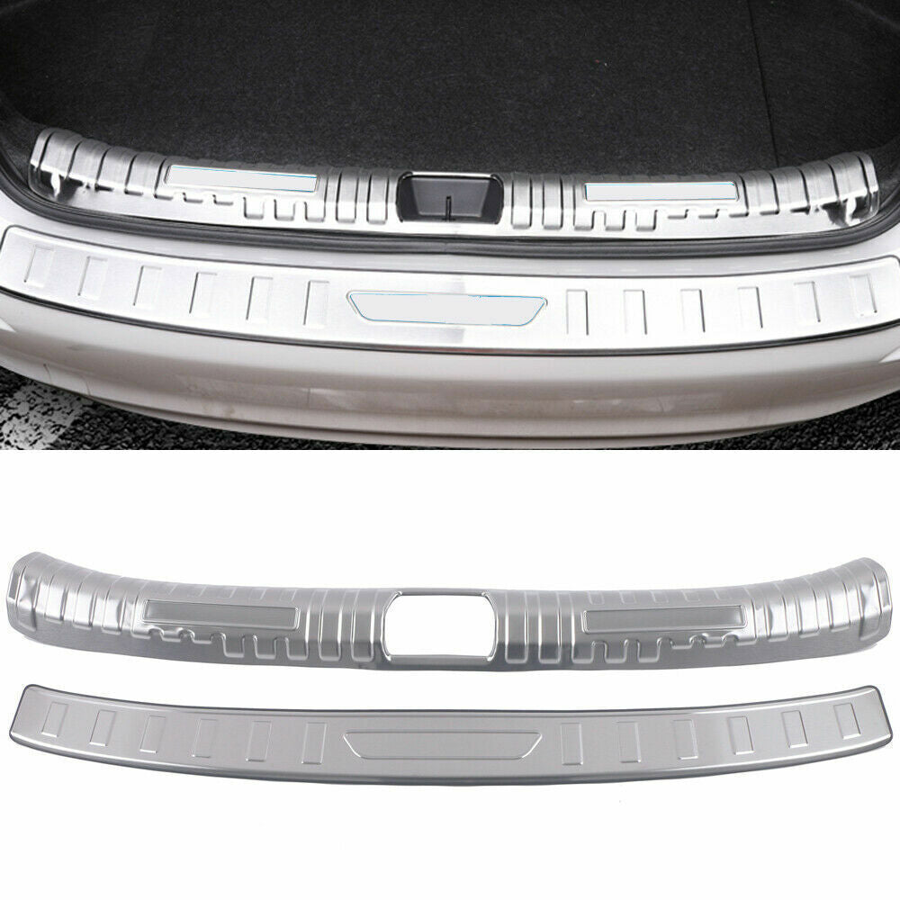 Sliver Brushed Rear Bumper Guard Sill Scuff Plate Covers for Honda for Civic 2022-23