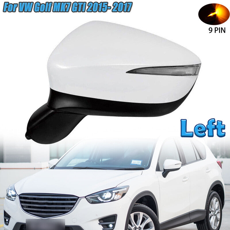 Left Side Door Mirror W/ Signal Blind Spot 9-PIN for Mazda CX5 2015 2016 2017