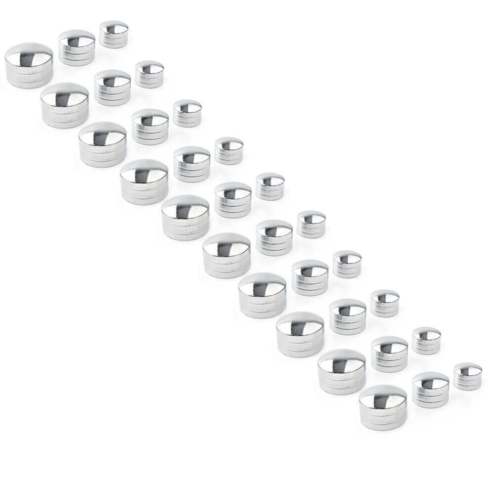 10x CNC Inner 9mm-13mm Schrauben Motor Bolt Topper Caps Cover Fit for Harley Chrome