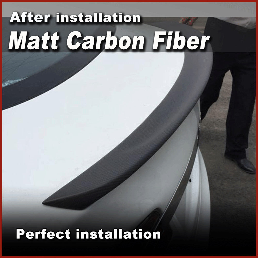 Matt Black Carbon Fiber Rear Trunk Spoiler Wing for Tesla for Model S Sedan 2012-19