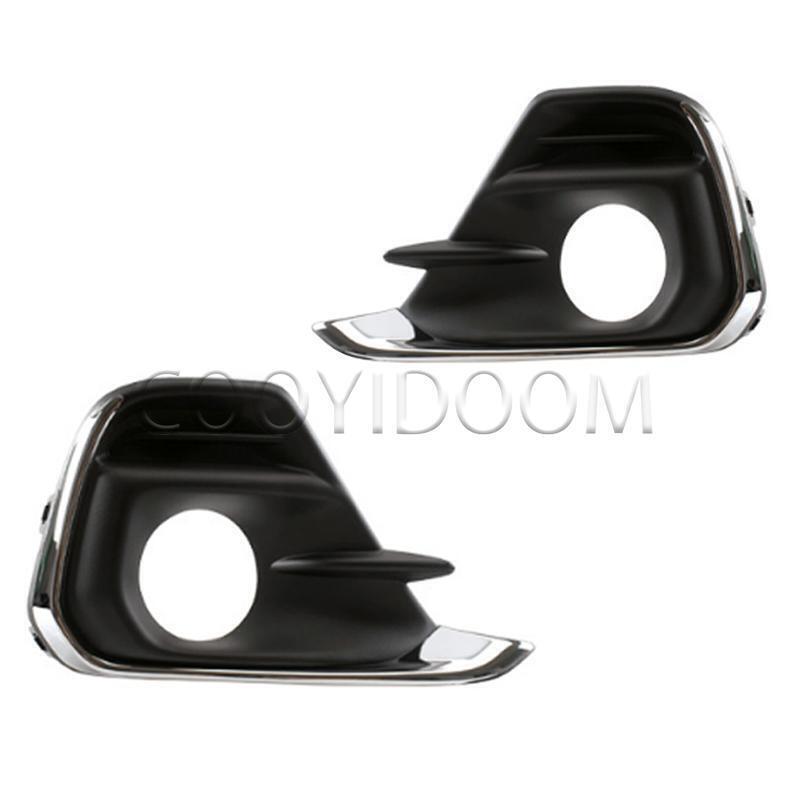 1Pair for Chevrolet Spark 2016-18 2x Front Bumper Fog Lamp Cover Headlamp Grille