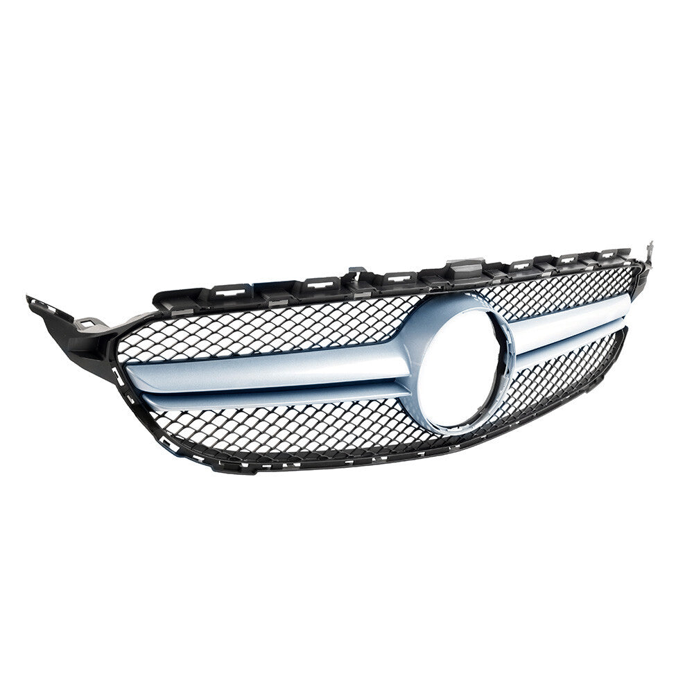 Front Bumper Hood Radiator Grille for Benz C Class W205 2015-2018