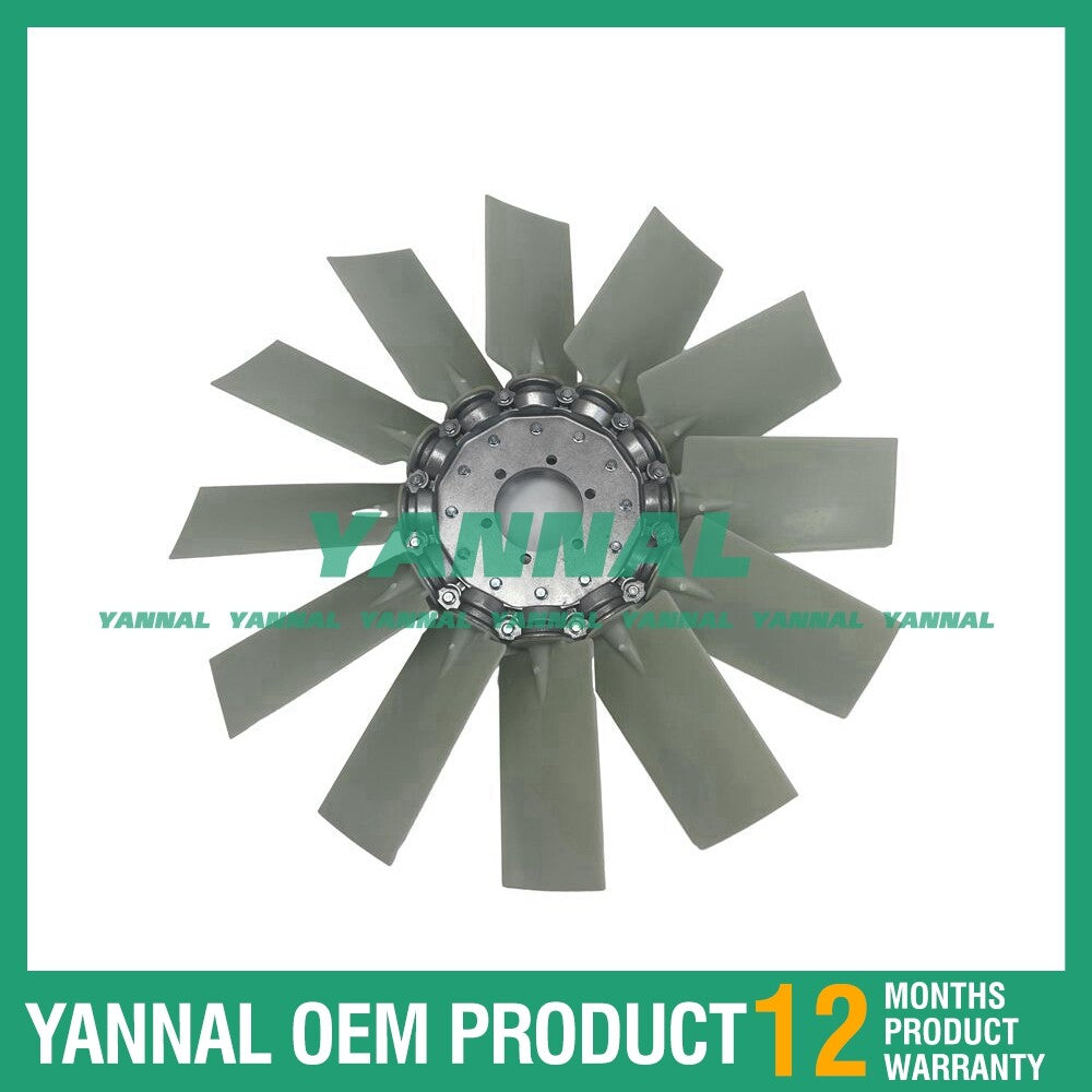 3306 3306-DI fan blades, 6 holes, 12 blades, suitable for Caterpillar diesel engine parts.
