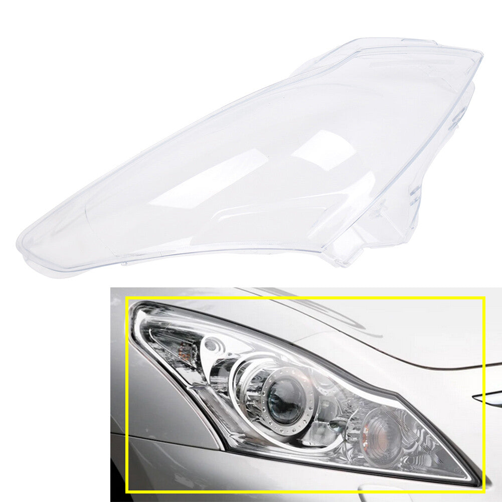 1pc Headlight Lens Cover Headlamp Shell for Infiniti G37 G35 G25 Q40