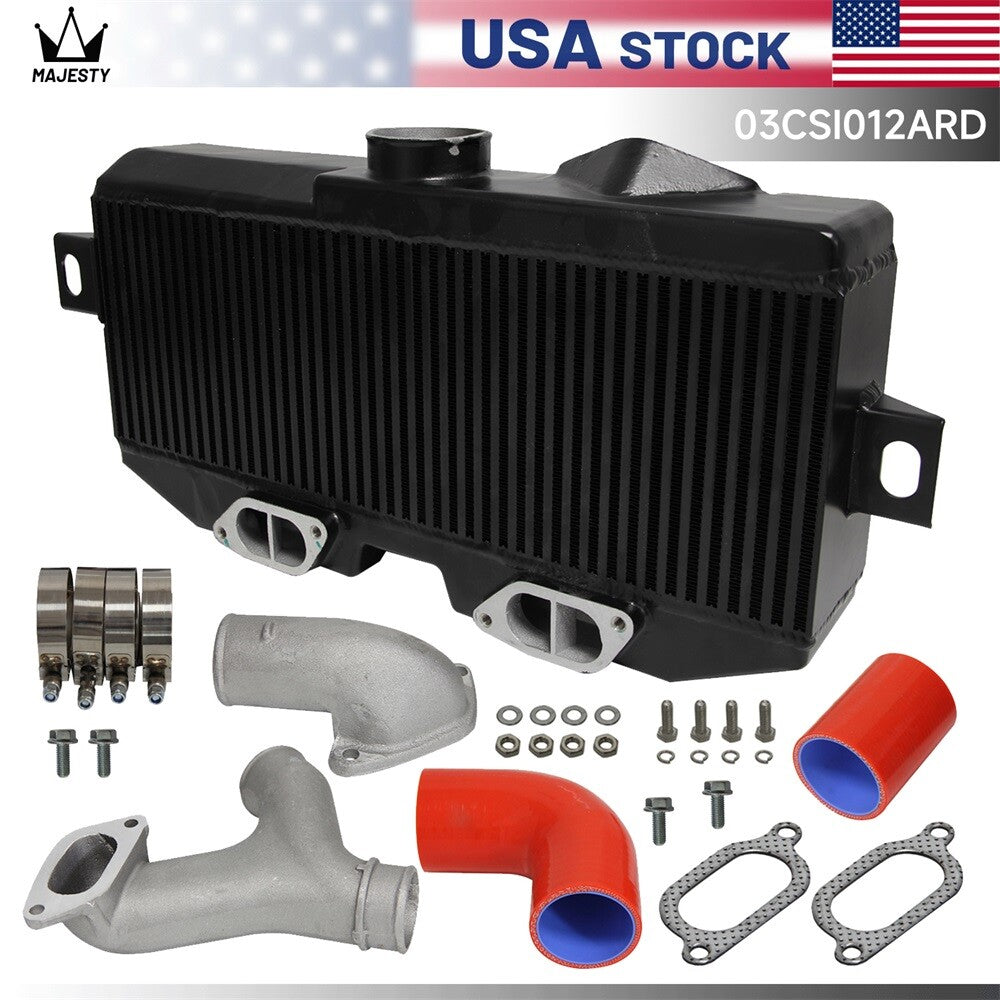 for Subaru 02-07 WRX STI EJ20 EJ25 GD Top Mount Uprated Intercooler +Y Pipe Kit