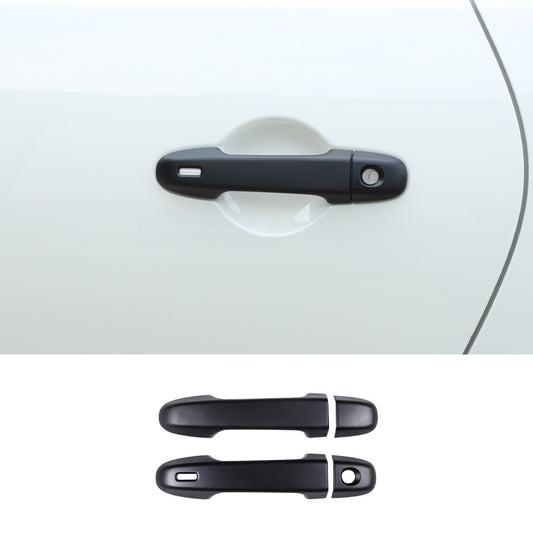 ABS smooth black gas fuel tank cap decorative cover suitable for Toyota Tacoma 2024-2025 models.