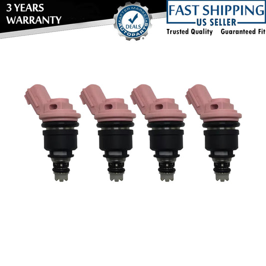 Four fuel injectors suitable for 1991-1999 for Nissan Sentra 1.6L 16600-57Y00 16600-7E001