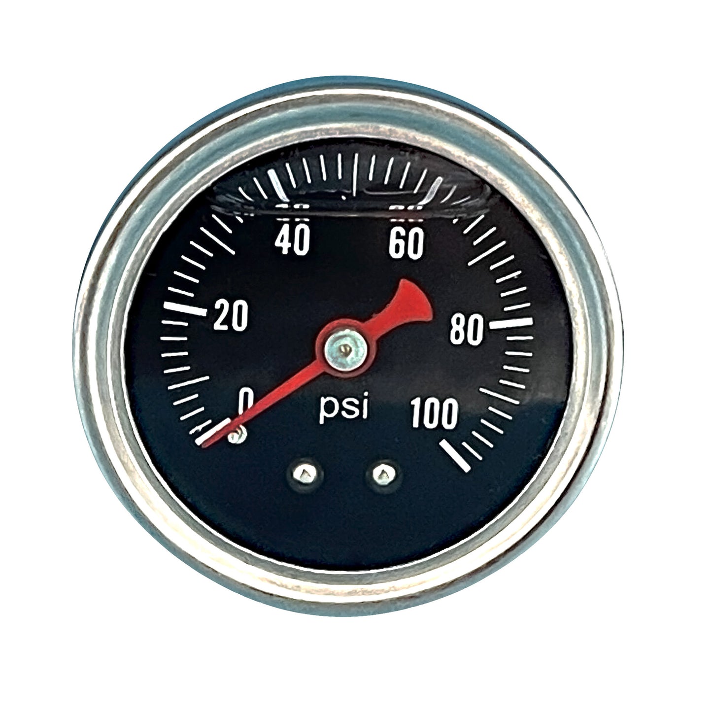 Universal Fuel Pressure Gauge Liquid 0-100psi Oil Pressure Gauge 1/8 NPT Black
