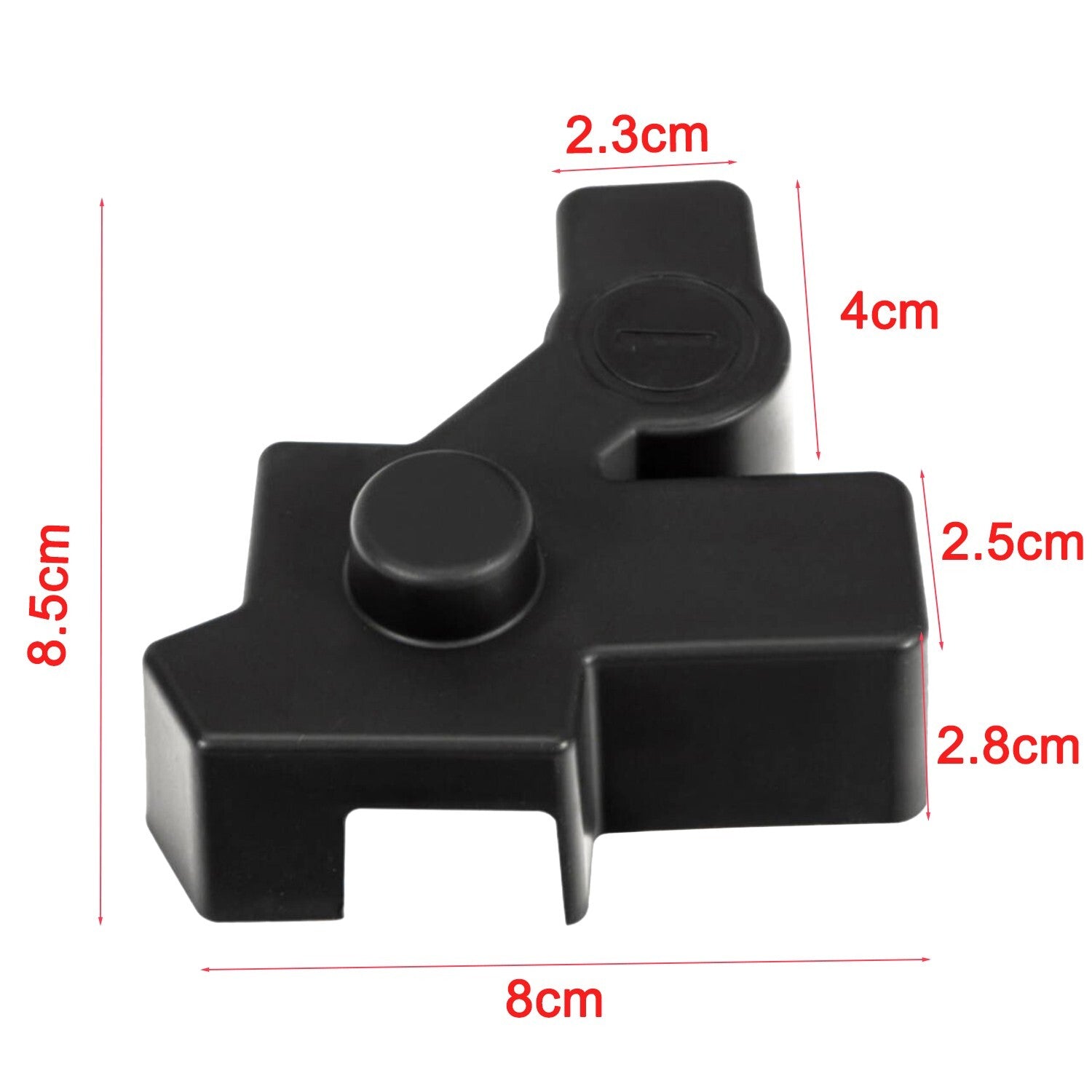 Black Engine Battery Negative Protection Cover Cap for Ford Bronco 2021-2024