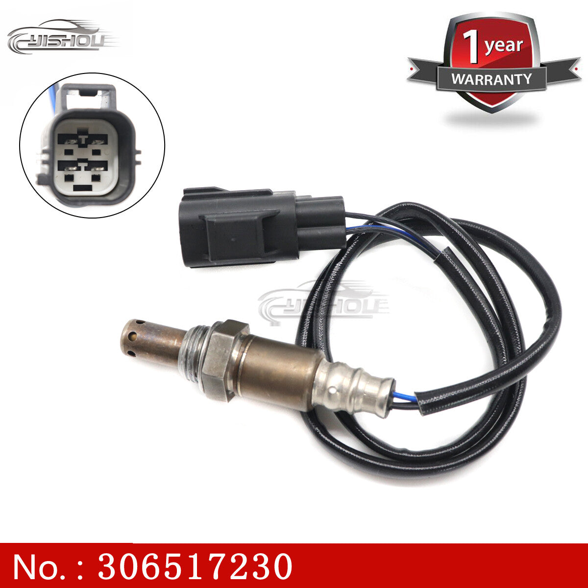 Upstream oxygen sensor 306517230 is suitable for Volvo S40 (04-10), V50 (05-10), C30 (07-10), and S60 2.4L.