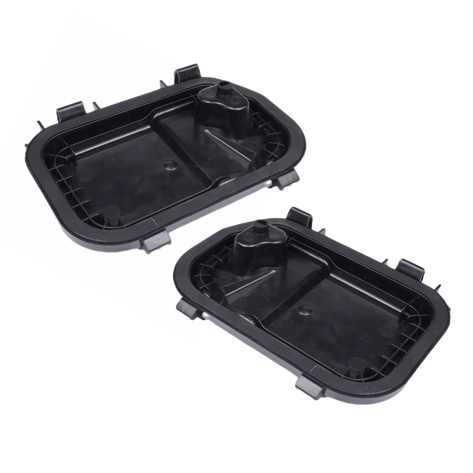 Pair LR Headlight Cover Cap Set For 2005-11 for Audi for A6 Quattro S6 4F0941158 Black