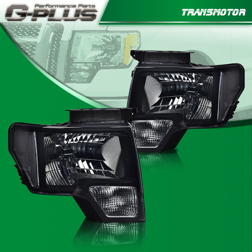 Suitable for 2009-2014 for Ford F-150 factory style headlights (left and right lights)