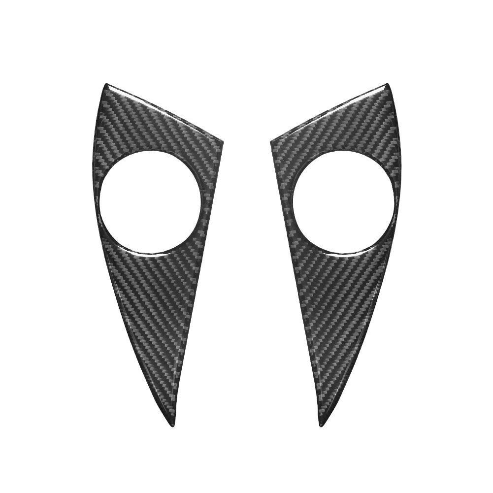 2x Carbon Fiber Driver's Door Speakers Trimming for Land Rover Discovery Sport 15-19