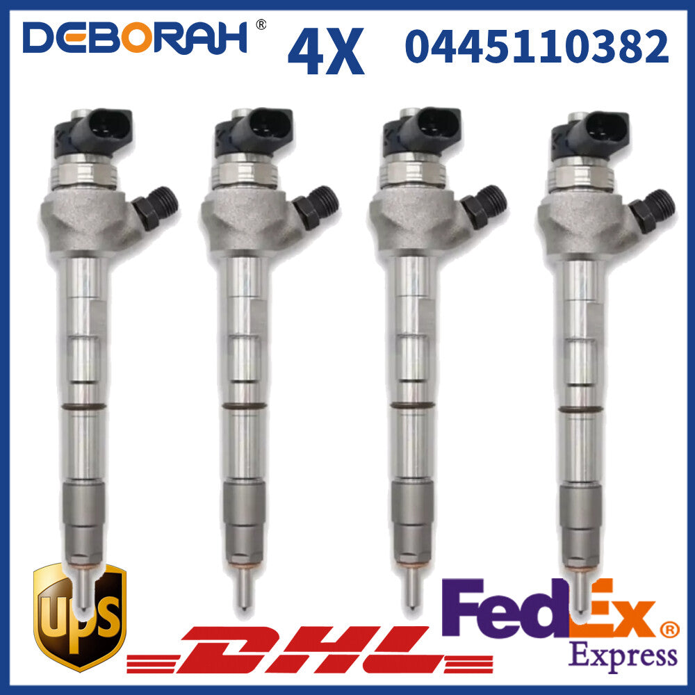 4Pcs 0445110382 Common Rail Diesel Fuel Injector injection nozzle for BMW X1 X3