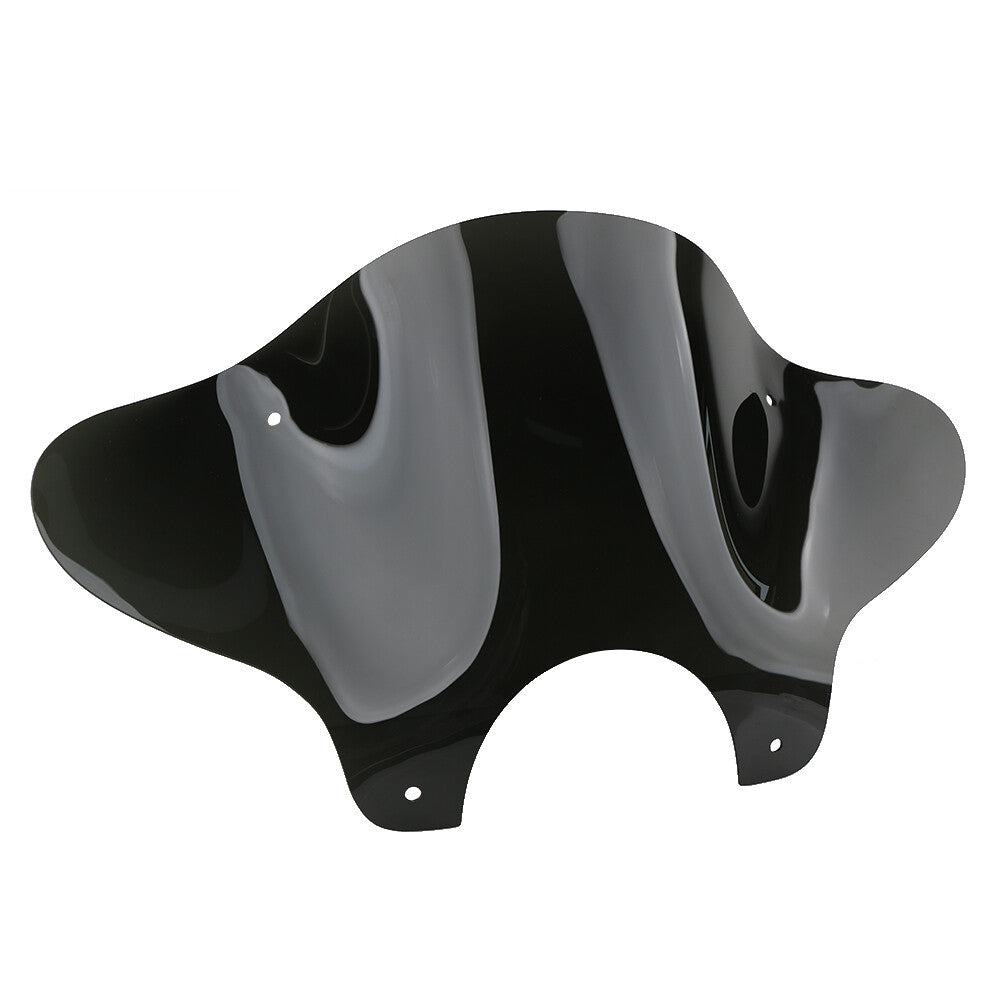 Universal 7-inch motorcycle headlight windshield with mounting kit