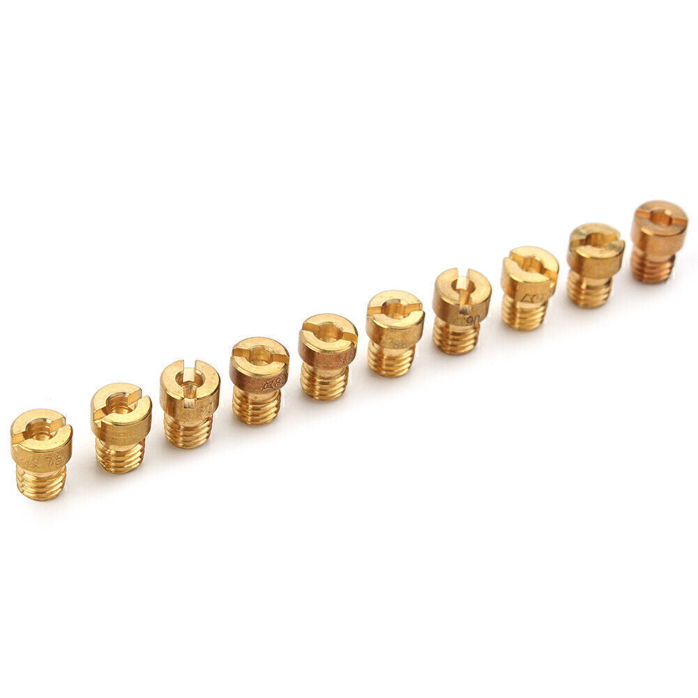 75-98 Carb Carburettor Main Jets Nozzle Set 5MM Gold For Dellorto Carburetor