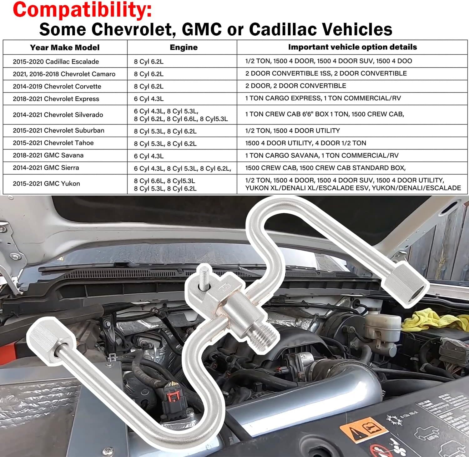 Fuel Rail Crossover Tube 12677002 Fit For GM