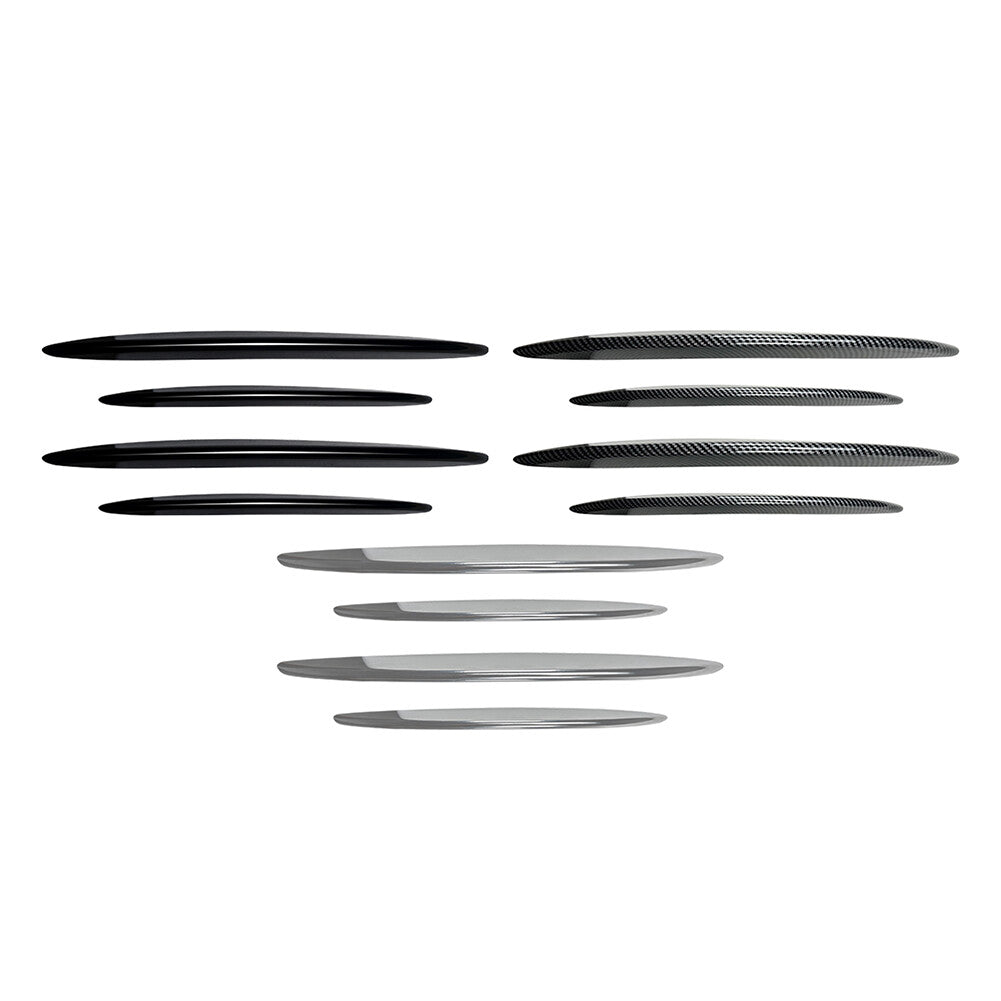 Front Fog Light Strips Air Intake Grille Cover Trim for Mercedes-Benz GLC Class