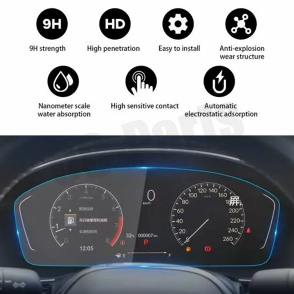 High-definition TPU dashboard screen protector car film sticker for 11th generation for Honda for Civic 2022 - 23.