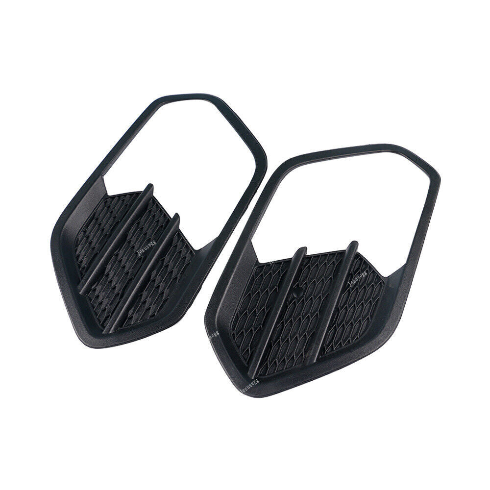 Pair Front Left  Right Bumper Grille Outer Cover Fit for Ford Escape 2017-2018