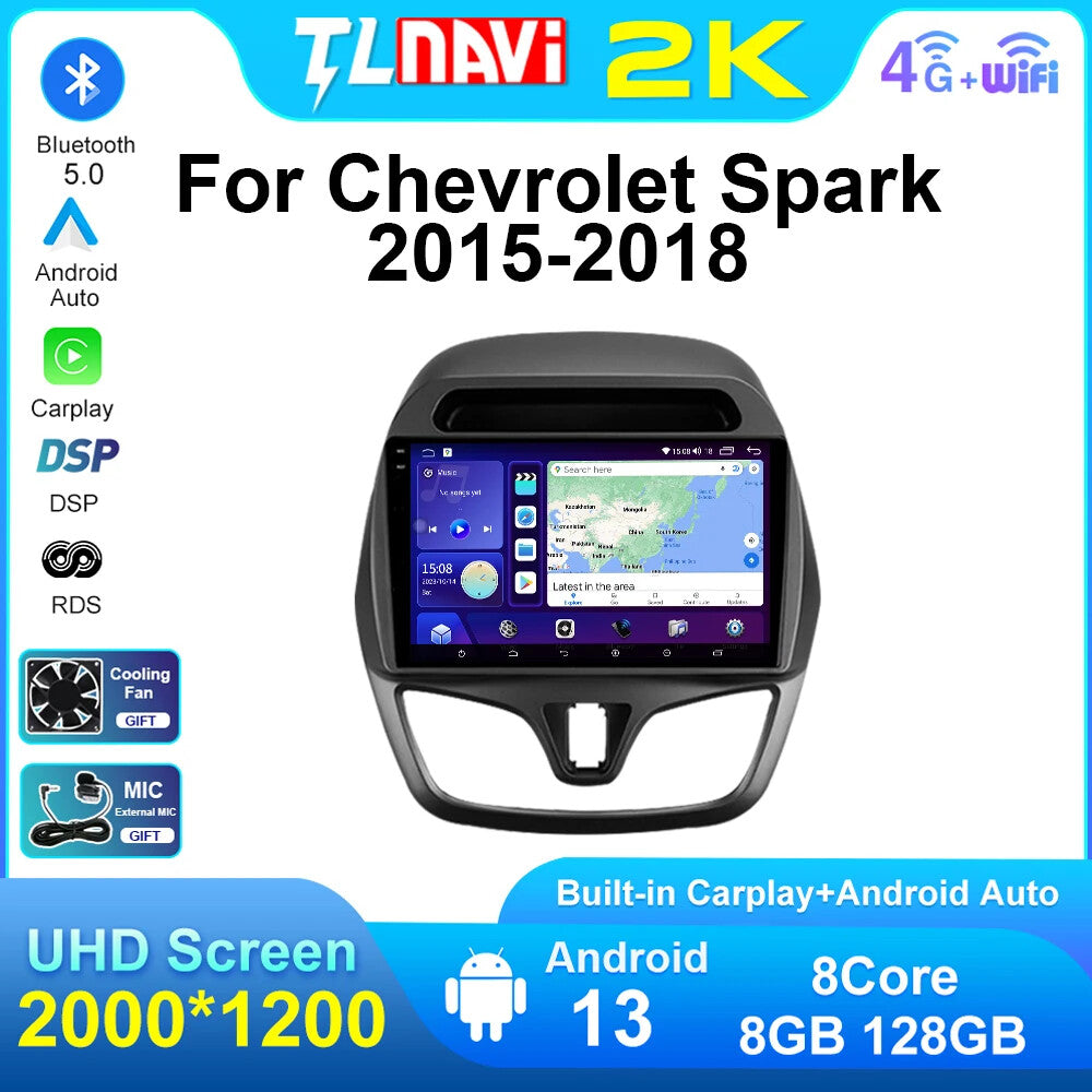 Carplay for Chevrolet Spark Multimedia Stereo Player Navigation GPS Car Radio