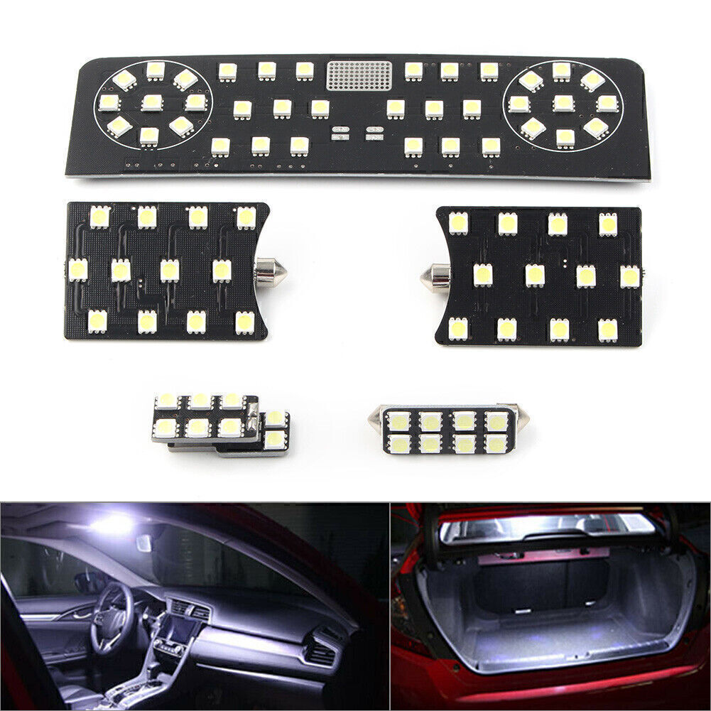White LED Interior Lights Package for 2009+ for Volkswagen for Tiguan Without skylight