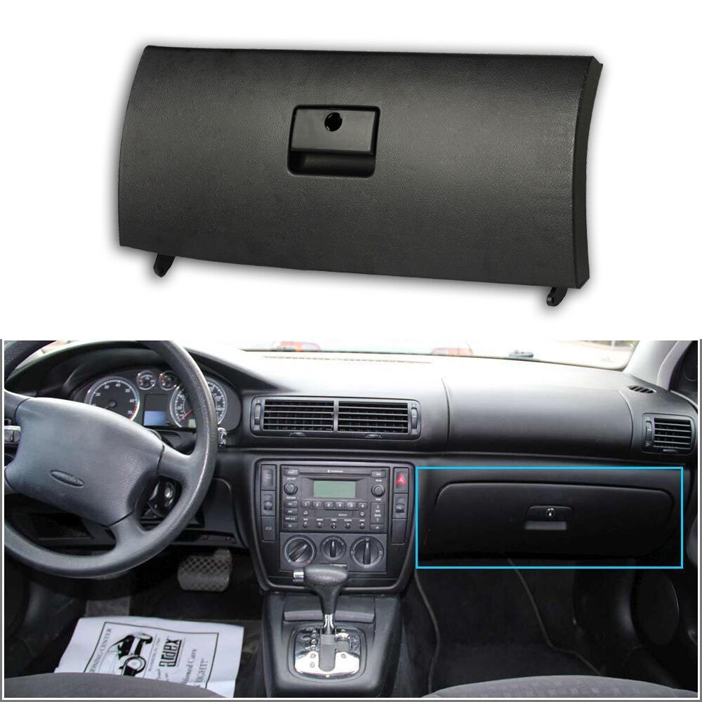Door cover/glove box cover replacement part, black, for Volkswagen for Golf , for Jetta A4, MK4, and for Bora Wagon.