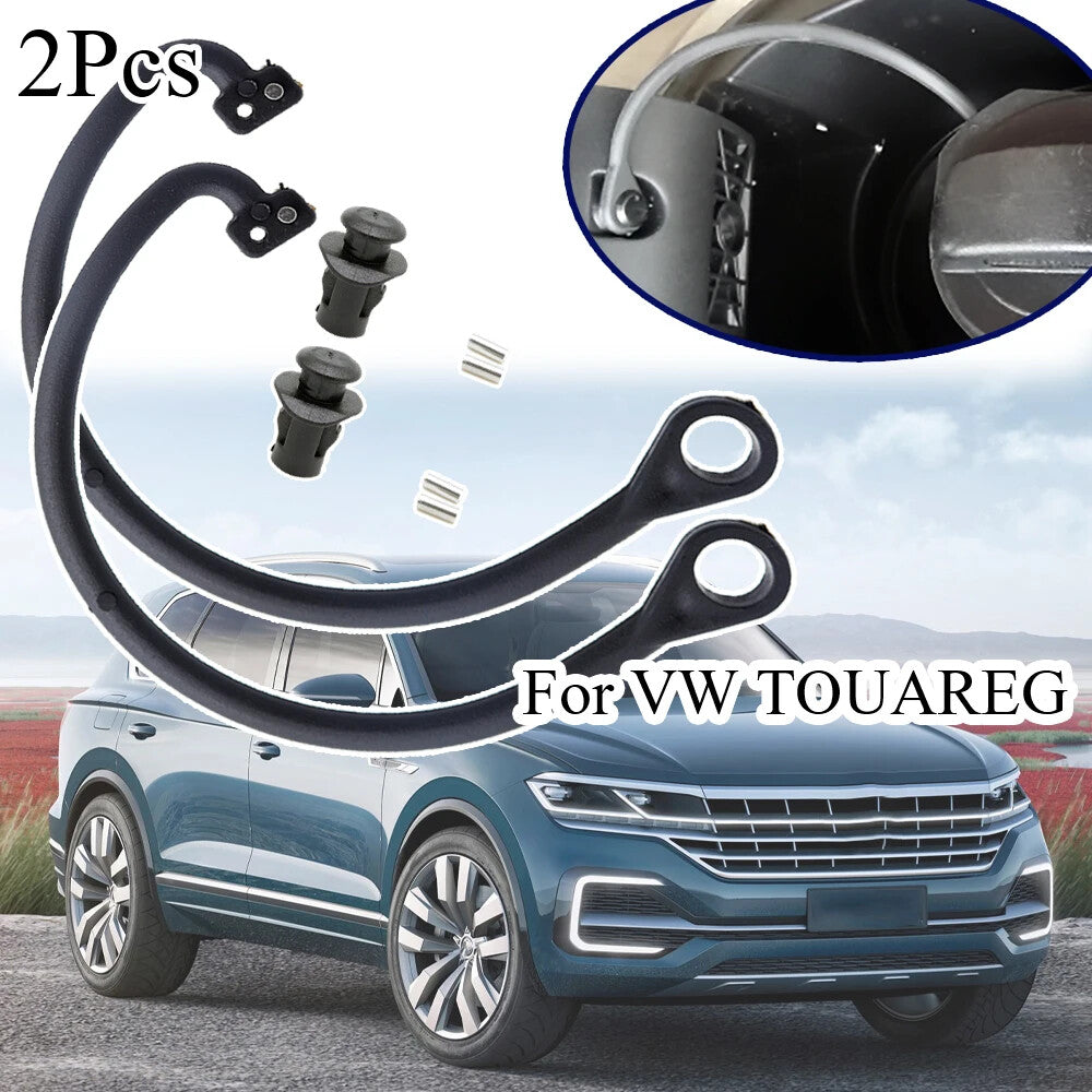 2Pcs Fuel Tank Cap Cord Anti-Lost Rope Cable Band Strap for VW Touareg 2002-2010
