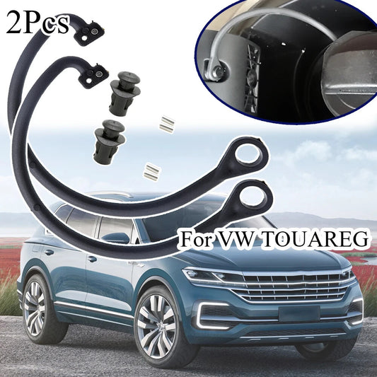 2Pcs Fuel Tank Cap Cord Anti-Lost Rope Cable Band Strap for VW Touareg 2002-2010