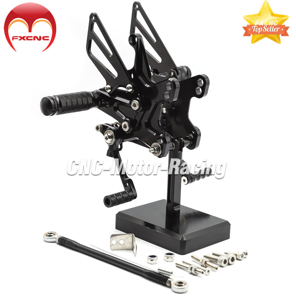 CNC foot spike rear wheel assembly pedal repositioning for Kawasaki ZX10R 2011-2022