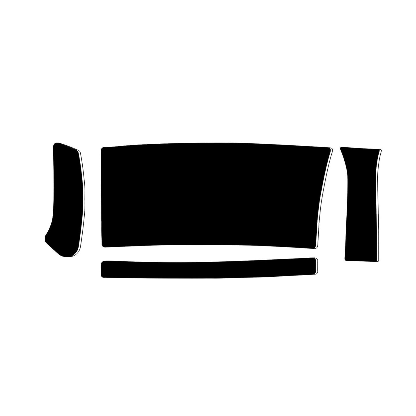 Piano Black Left Side Of Steering Wheel Cover Trim for Infiniti G37 2010-2013