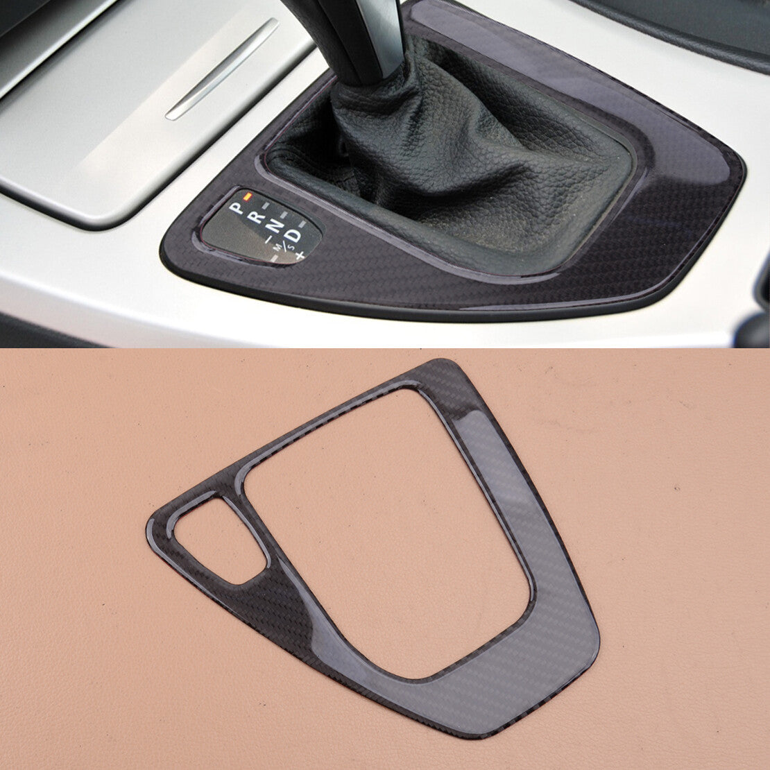 Carbon Fiber Inner Gear Shift Box Panel Cover Fit for BMW 3 Series E90 E92 New