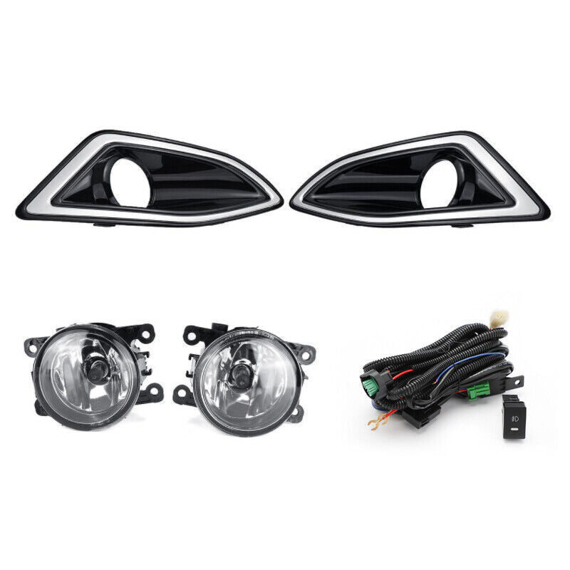 For 2015-2018 for Ford Edge Sport Front Bumper Fog LightLamp Harness Switch Kit