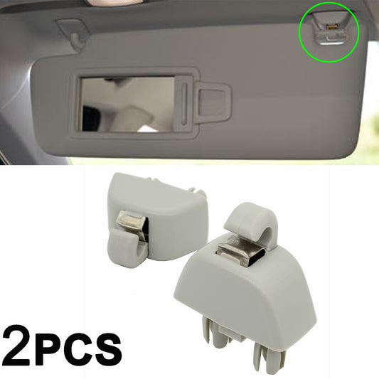 2 X Sun Visor Hook Clip for VW for Passat B7 Polo UP for SEAT MII for SKODA CITIGO RAPID