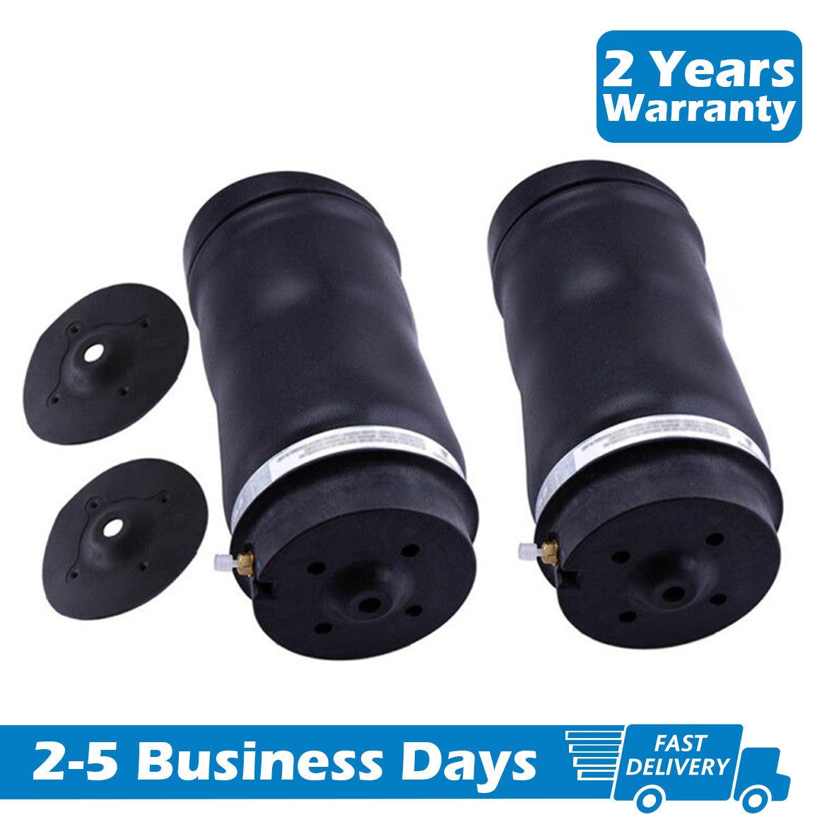 A pair of rear air suspension spring bags suitable for Mercedes W251, V251, R350, and R500 (2006-2013).