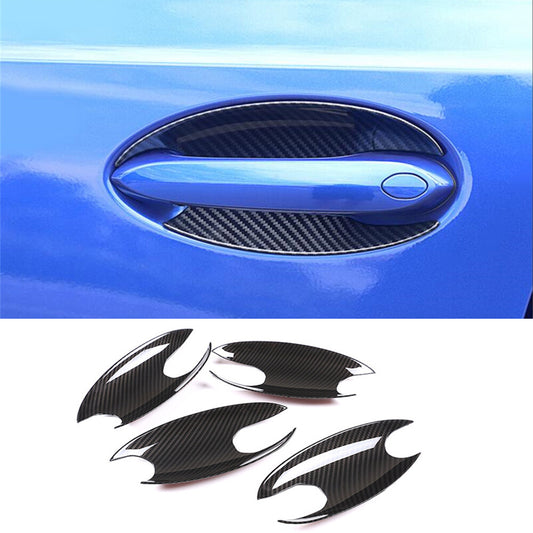 Kit for BMW 3 Series G20 G28 2020+ Side Door Handle Bowl Trim ABS Carbon Fiber¡Á4