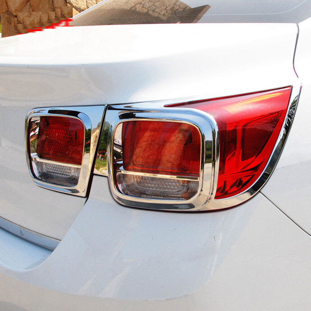 ABS Chrome Tail Light Lamp Cover Frame Trim 4X for Chevrolet Malibu 2014-2015
