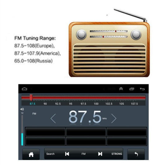 Car 9 In 1Din Stereo Android 8.1 Radio HD Mp5 Player Touch Screen Radio GPS Wifi