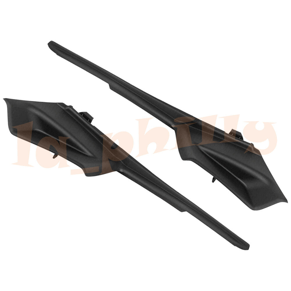 2pcs Left + Right Black for Toyota for Sienna Front Fender To Cowl Hood Side Seal