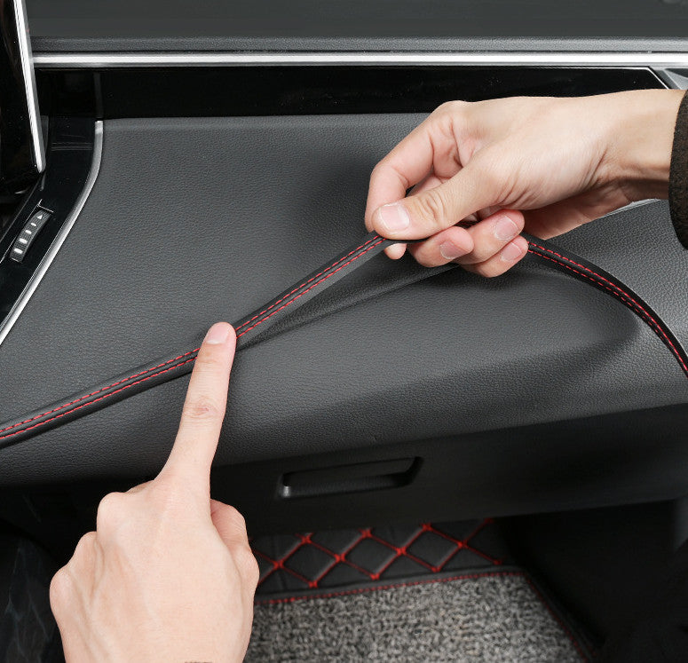 Universal Car Dashboard 2M PU Leather Decor Line Strip Sticker Trim Accessories
