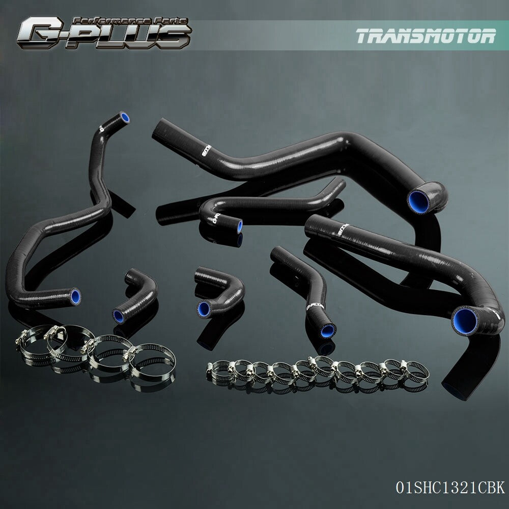 Suitable for Honda / for Acura Integra DB6 DB8 DC2 B18C B18C1 black silicone radiator hoses