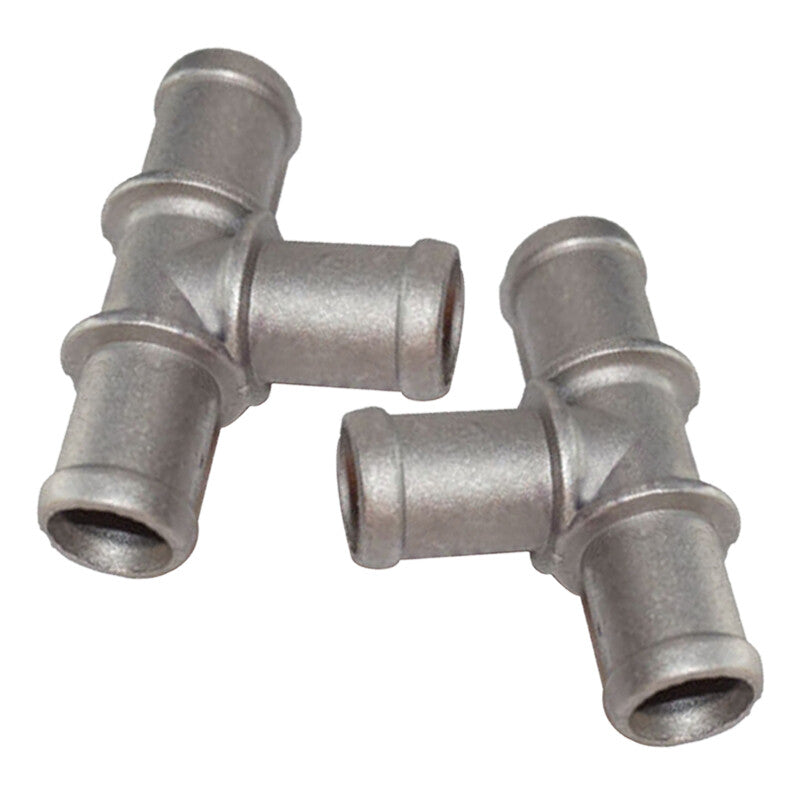 2x 3/4 x 3/4 x 3/4 Tee T Coolant Heater Hose Connector Fitting Adapter
