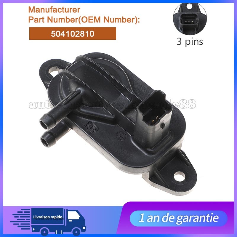Capteur de Pressure des Gaz d'¨¦chappement 504102810 Pour for Fiat Ducato for Peugeot 307
