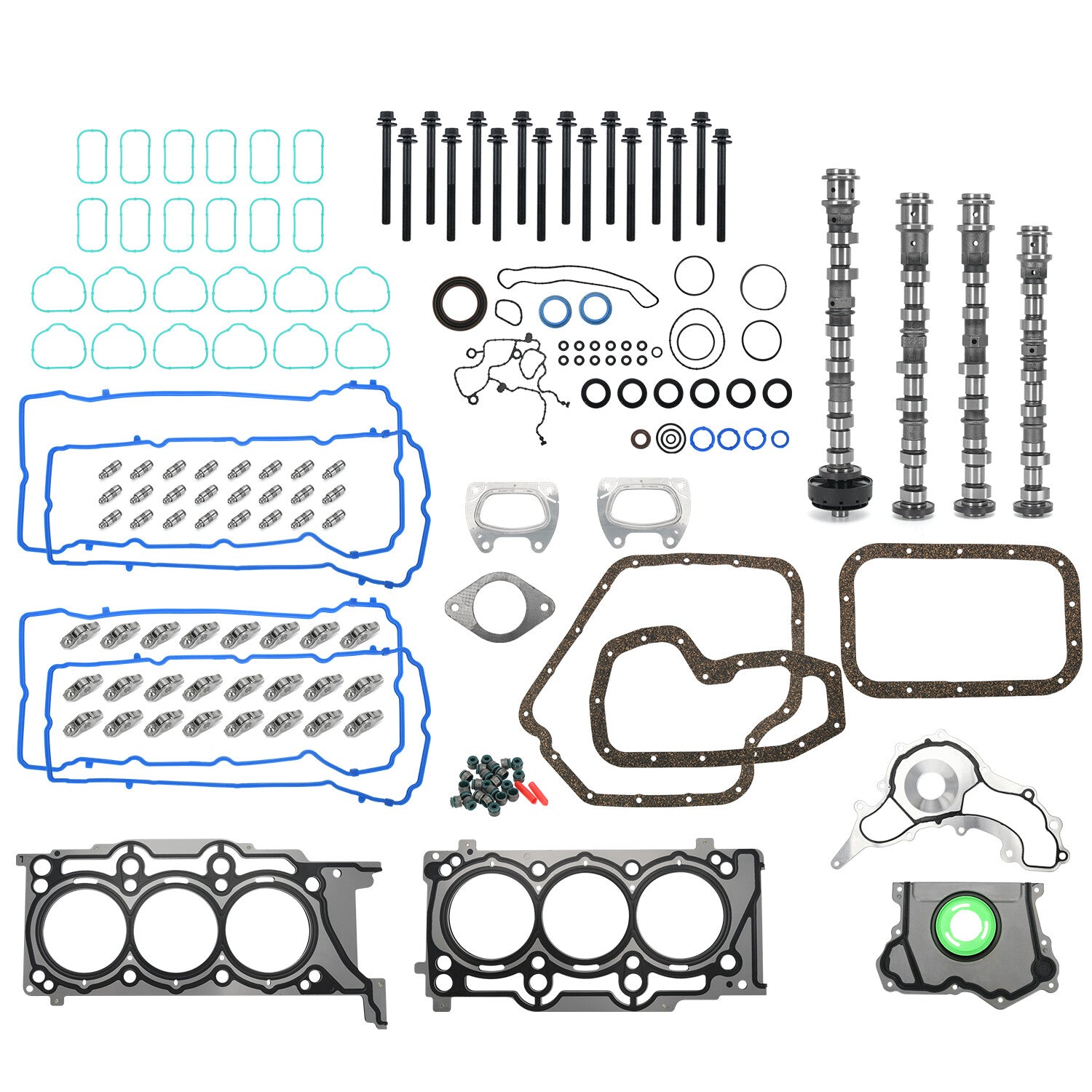 3.6L Cam Camshafts Rockers Lifters Kit For 2011-16 for Chrysler for Dodge for Ram Pentastar