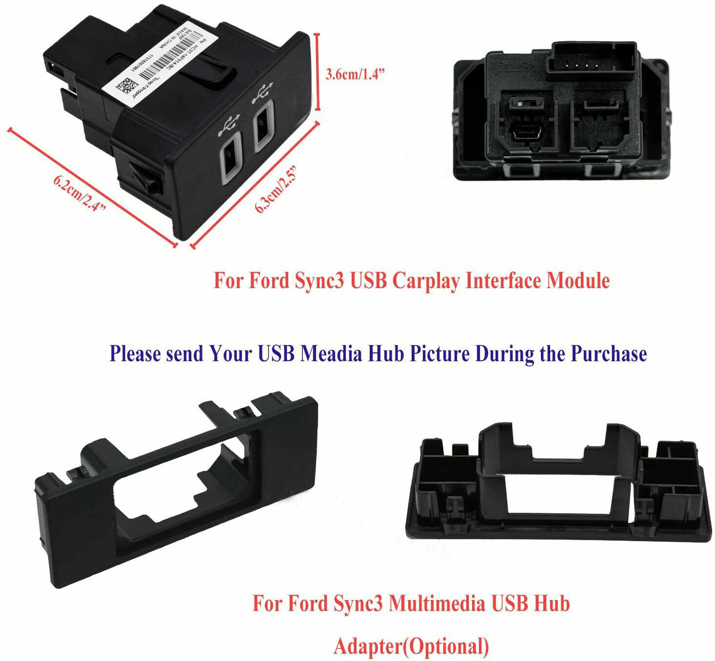 Fit for Ford Sync2 Upgrade Sync3 Parts Kit SYNC3 USB GPS LVDS Cable