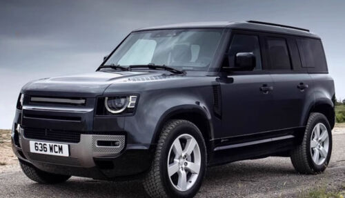 2020-2023 Roof Rail Luggage Rack Carrier for Land Rover for Defender 110 Black Alloy