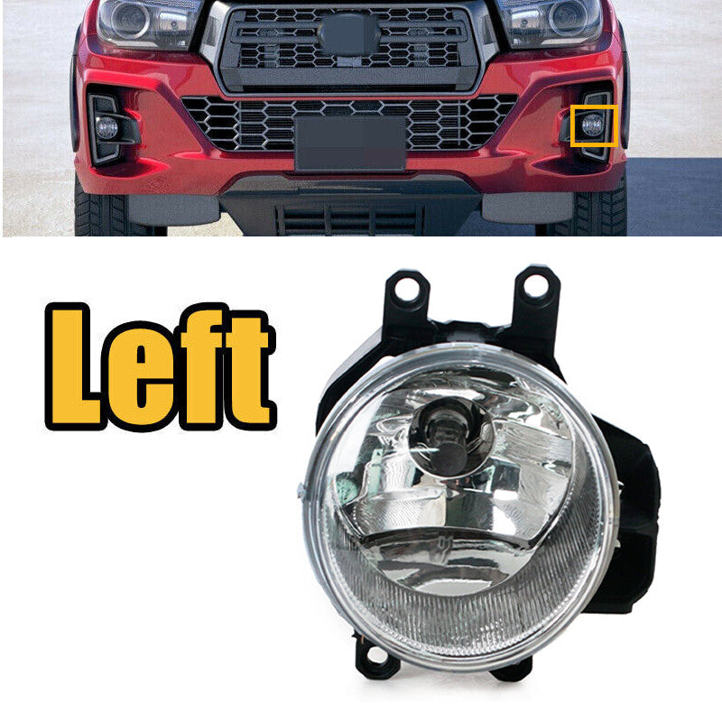 Left for Toyota Hilux Revo Rocco 2018-2019 Front Driver bumper Fog light