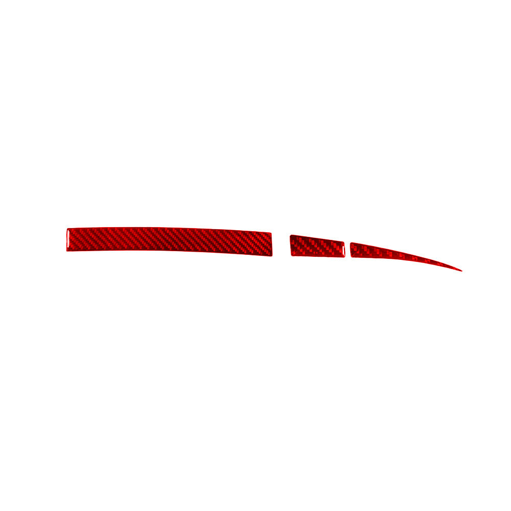 Red Carbon Fiber Dashboard Strip Trim Cover for Honda Accord Coupe 2008-2012