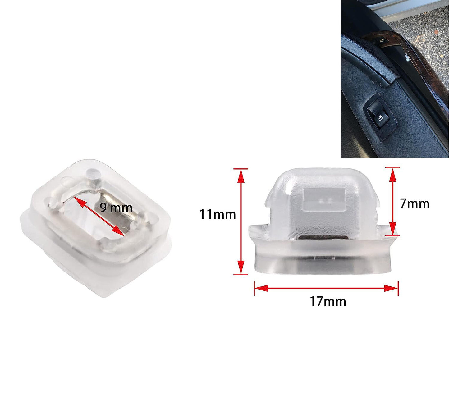 10 Car Door Card Interior Trim Moulding Clip Insert for BMW E46 E90 E91